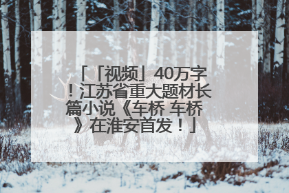 「视频」40万字！江苏省重大题材长篇小说《车桥 车桥》在淮安首发！