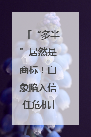 “多半”居然是商标！白象陷入信任危机