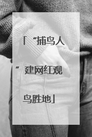 “捕鸟人”建网红观鸟胜地
