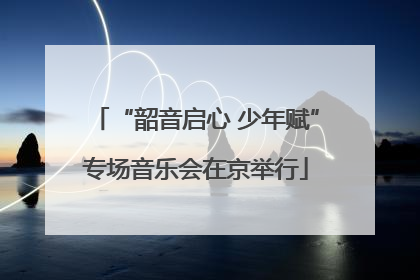 “韶音启心 少年赋”专场音乐会在京举行