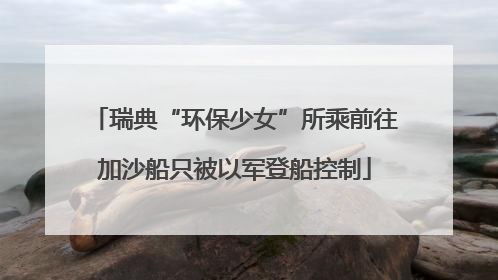 瑞典“环保少女”所乘前往加沙船只被以军登船控制
