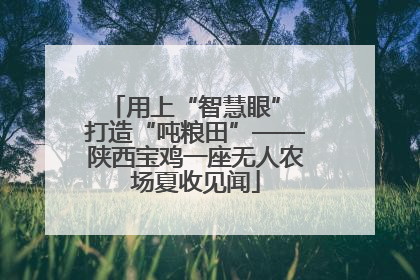 用上“智慧眼” 打造“吨粮田”——陕西宝鸡一座无人农场夏收见闻