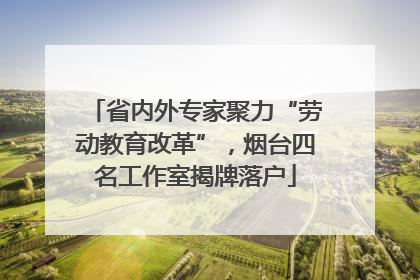 省内外专家聚力“劳动教育改革”，烟台四名工作室揭牌落户
