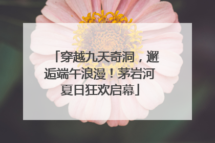 穿越九天奇洞，邂逅端午浪漫！茅岩河夏日狂欢启幕