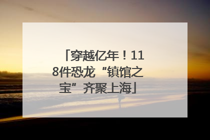 穿越亿年！118件恐龙“镇馆之宝”齐聚上海