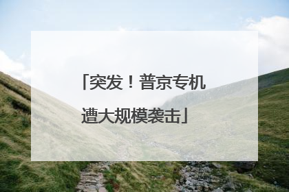 突发！普京专机遭大规模袭击
