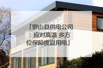 罗山县供电公司：应对高温 多方位保障度夏用电