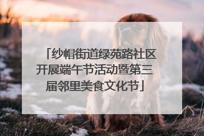 纱帽街道绿苑路社区开展端午节活动暨第三届邻里美食文化节