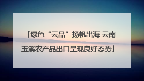 绿色“云品”扬帆出海 云南玉溪农产品出口呈现良好态势