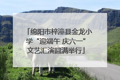 绵阳市梓潼县金龙小学“迎端午 庆六一”文艺汇演圆满举行