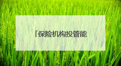 保险机构投管能力成绩单发布