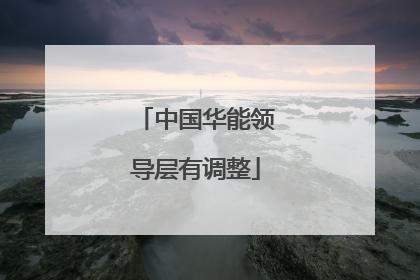 中国华能领导层有调整