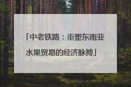 中老铁路：重塑东南亚水果贸易的经济脉搏