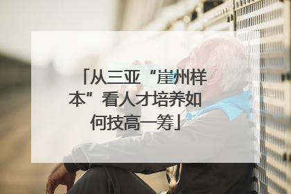 从三亚“崖州样本”看人才培养如何技高一筹