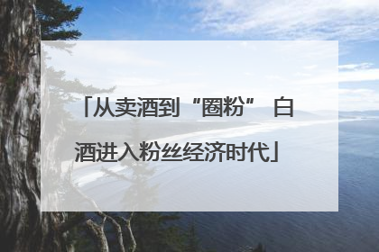 从卖酒到“圈粉” 白酒进入粉丝经济时代
