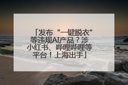 发布“一键脱衣”等违规AI产品？涉小红书、哔哩哔哩等平台！上海出手
