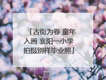 古街为卷 童年入画 襄阳一小学拍摄别样毕业照