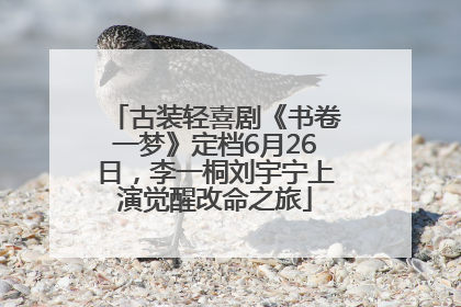 古装轻喜剧《书卷一梦》定档6月26日，李一桐刘宇宁上演觉醒改命之旅