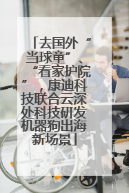 去国外“当球童”、“看家护院”，康迪科技联合云深处科技研发机器狗出海新场景
