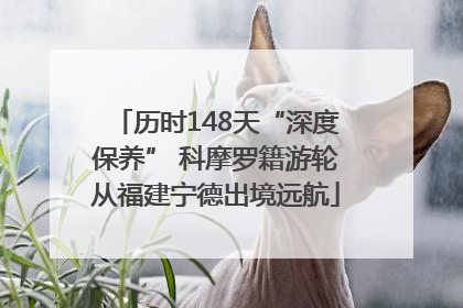 历时148天“深度保养” 科摩罗籍游轮从福建宁德出境远航