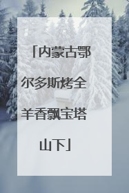 内蒙古鄂尔多斯烤全羊香飘宝塔山下