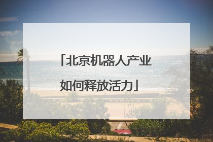 北京机器人产业如何释放活力