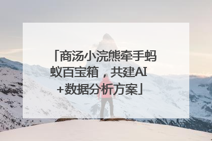 商汤小浣熊牵手蚂蚁百宝箱，共建AI+数据分析方案