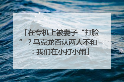 在专机上被妻子“打脸”？马克龙否认两人不和：我们在小打小闹