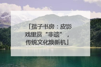 孺子书房：皮影戏里赏“非遗”，传统文化焕新机