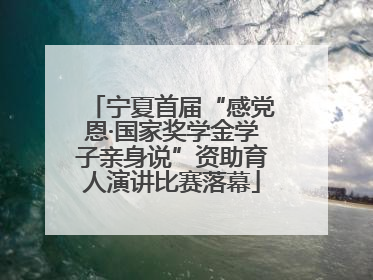 宁夏首届“感党恩·国家奖学金学子亲身说”资助育人演讲比赛落幕