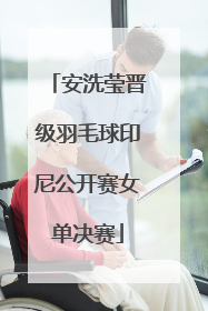 安洗莹晋级羽毛球印尼公开赛女单决赛