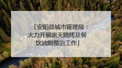 安阳县城市管理局：大力开展露天烧烤及餐饮油烟整治工作