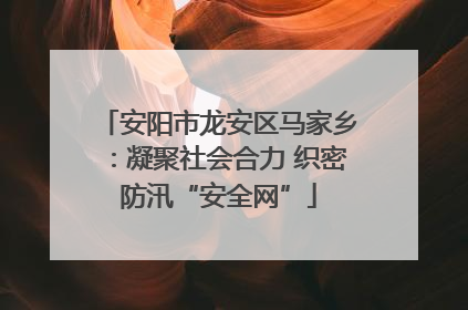 安阳市龙安区马家乡：凝聚社会合力 织密防汛“安全网”