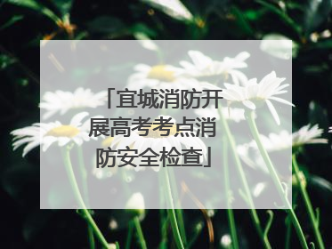 宜城消防开展高考考点消防安全检查