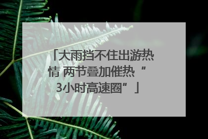 大雨挡不住出游热情 两节叠加催热“3小时高速圈”
