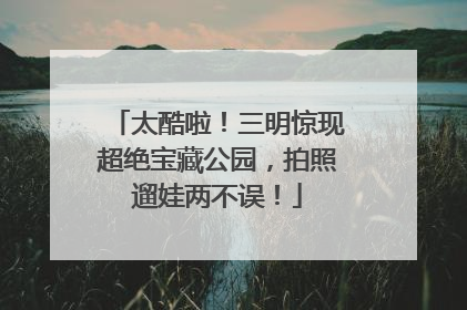 太酷啦！三明惊现超绝宝藏公园，拍照遛娃两不误！