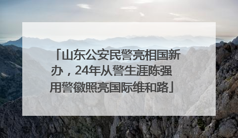 山东公安民警亮相国新办，24年从警生涯陈强用警徽照亮国际维和路