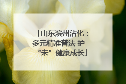山东滨州沾化：多元精准普法 护“未”健康成长