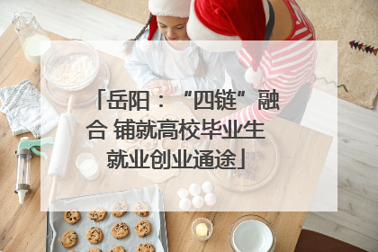 岳阳：“四链”融合 铺就高校毕业生就业创业通途