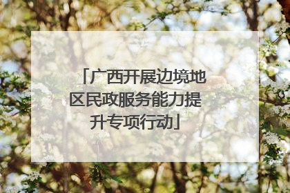 广西开展边境地区民政服务能力提升专项行动