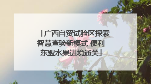 广西自贸试验区探索智慧查验新模式 便利东盟水果进境通关