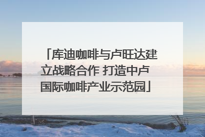 库迪咖啡与卢旺达建立战略合作 打造中卢国际咖啡产业示范园