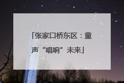 张家口桥东区：童声“唱响”未来