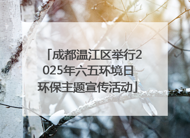 成都温江区举行2025年六五环境日环保主题宣传活动