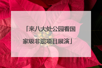 来八大处公园看国家级非遗项目展演