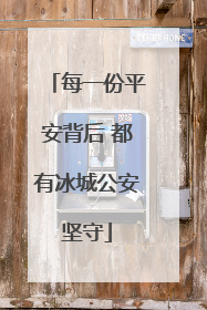 每一份平安背后 都有冰城公安坚守