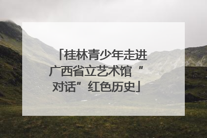 桂林青少年走进广西省立艺术馆“对话”红色历史