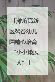 潍坊高新区智谷幼儿园精心培育“小小策展人”