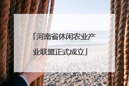 河南省休闲农业产业联盟正式成立