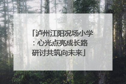 泸州江阳况场小学：心光点亮成长路 研讨共筑向未来